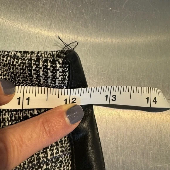 BAILEY 44 aubrey houndstooth plaid tuxedo pant in black and white size XS - Picture 13 of 14